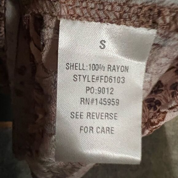 FRAY Boho Long Sleeve Dress Size Small - Picture 12 of 17